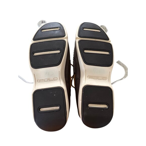 Polo Ralph Lauren Carrick Mens Brown Leather Boat Shoes Size 12D - Picture 10 of 11